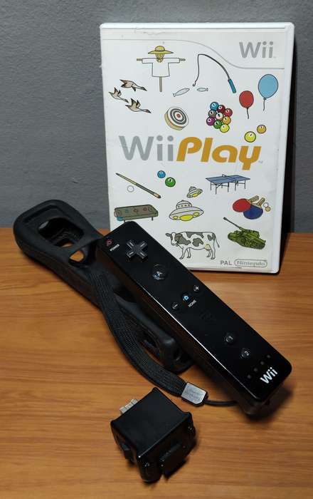 Wii Play + Black Remote + Motion Plus adapter