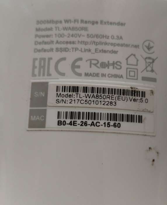 TP-Link TL-WA850RE WiFi Extender
