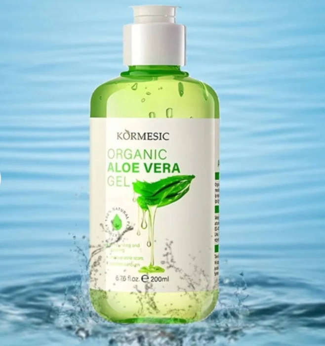 Aloe Vera gel + free lip balm and cucumber face mask free