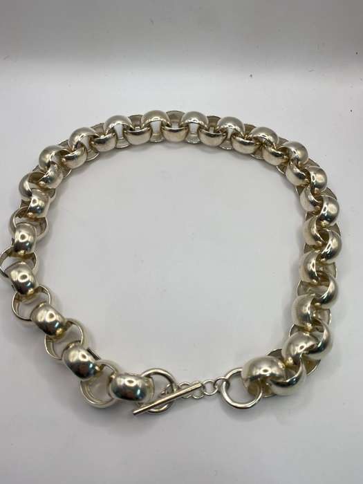 Solid 925 Sterling Silver Rolo Link Chain