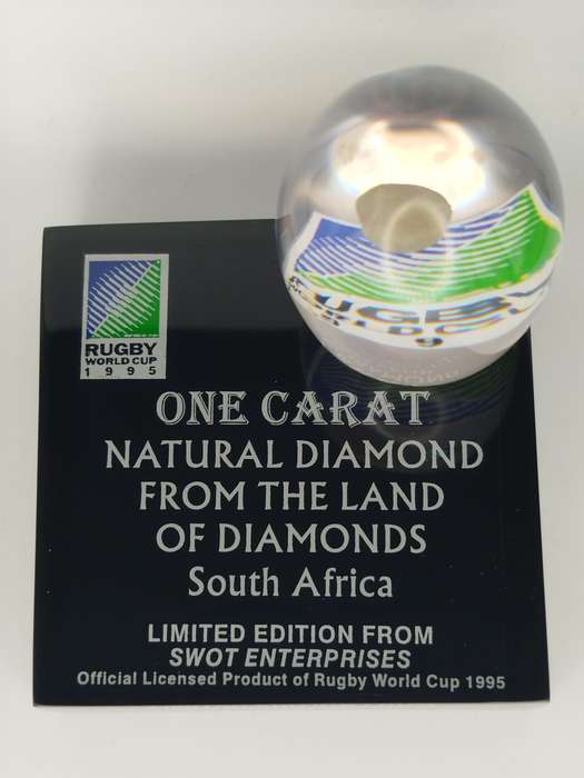 1995 Rugby World Cup 1-Carat Natural Diamond  Limited Edition  South Africa  SEA 261