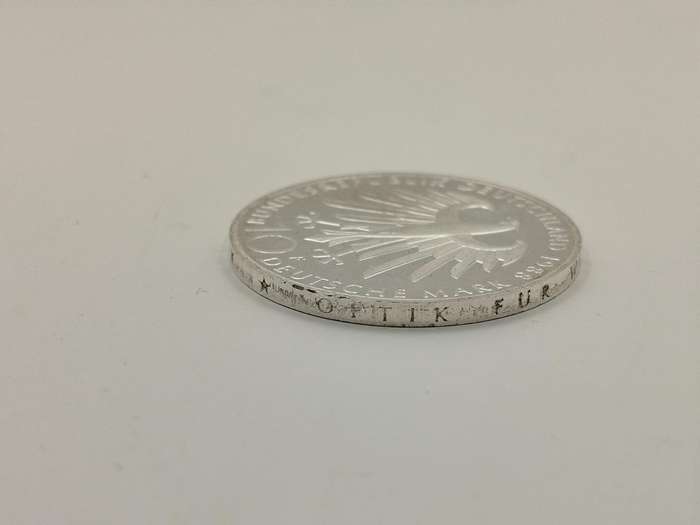 1988 German 10 Mark Silver Coin  Carl Zeiss Commemorative