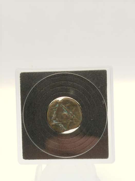 East India Company 1/12 Anna Star Coin  British India Copper Cash  Antique Patina