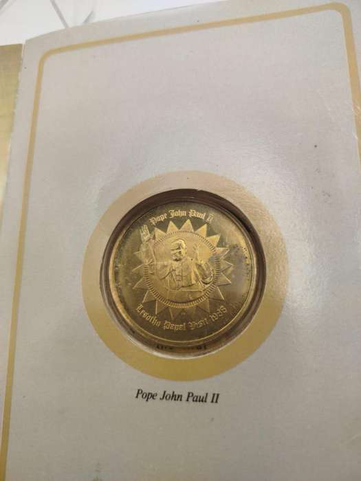 1988 Lesotho Papal Visit Medallion  Pope John Paul II & Father Joseph Gerard  Dual-Sided Commemora