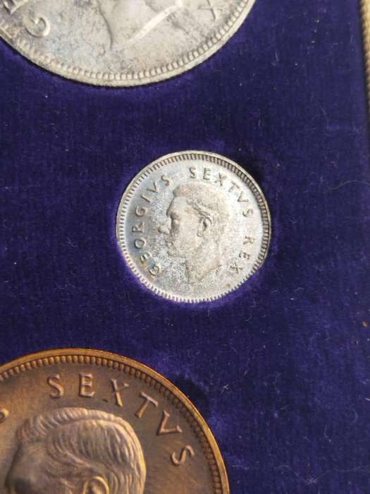 1952 South Africa Union Tercentenary Full 11-Coin Proof Set  Gold & Silver  SAM Box  Rare Inve