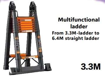 3.3M Carbon steel telescopic ladder