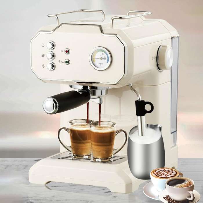 RAF Twin Brew Pro - 20Bar Espresso & Cappuccino Coffee Maker