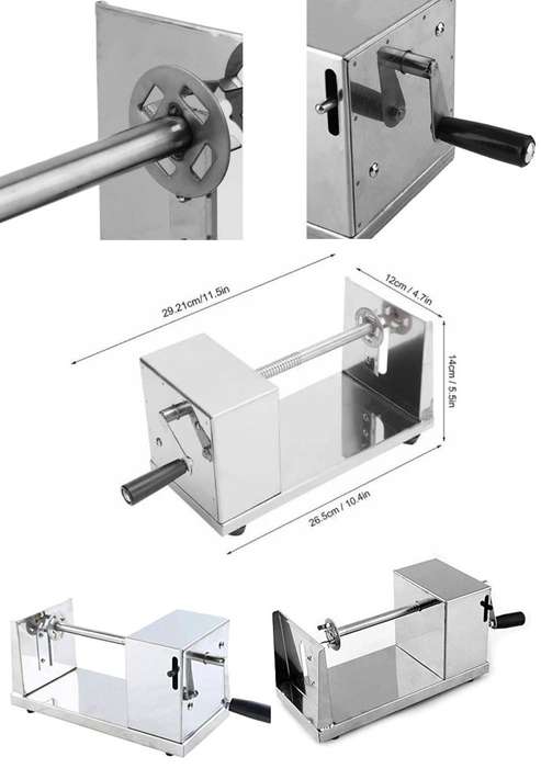 SPIRAL POTATO SLICER  STAINLESS STEEL