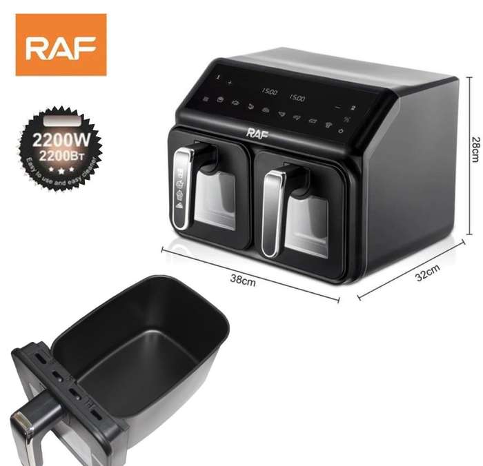 RAF  9 LITRE DIGITAL DUAL-AIRFRYER