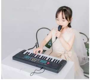 37 Key Electronic Keyboard  For Kids With Microphone