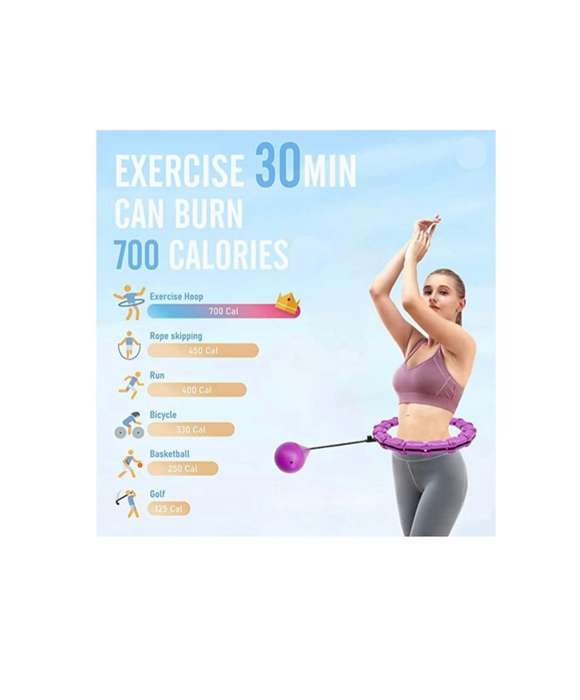 Weighted Hula Hoop for Abdomen Fitness and Waist Toning