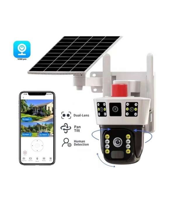 4MP Outdoor Solar Wireless CCTV Security Cameras V380 4G Network Camera