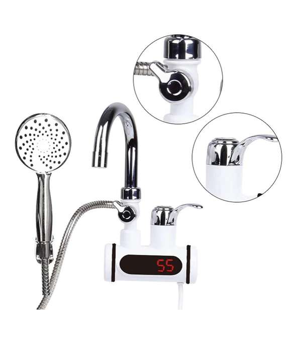 Electric Heated Tap and Shower - Electric Instant - LCD Digital