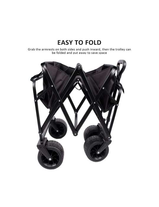 Foldable Compact Outdoor Adventure And Camping Utility Wagon