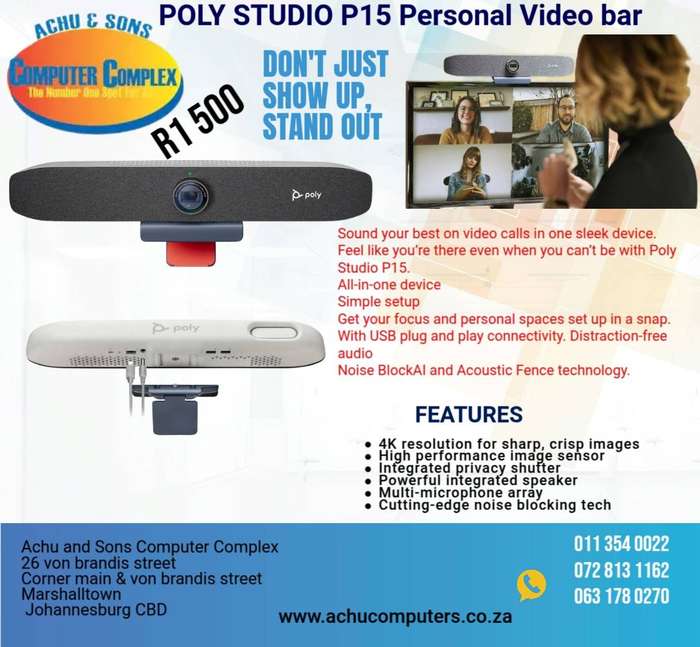 POLY STUDIO P15 PERSONAL VIDEO BAR