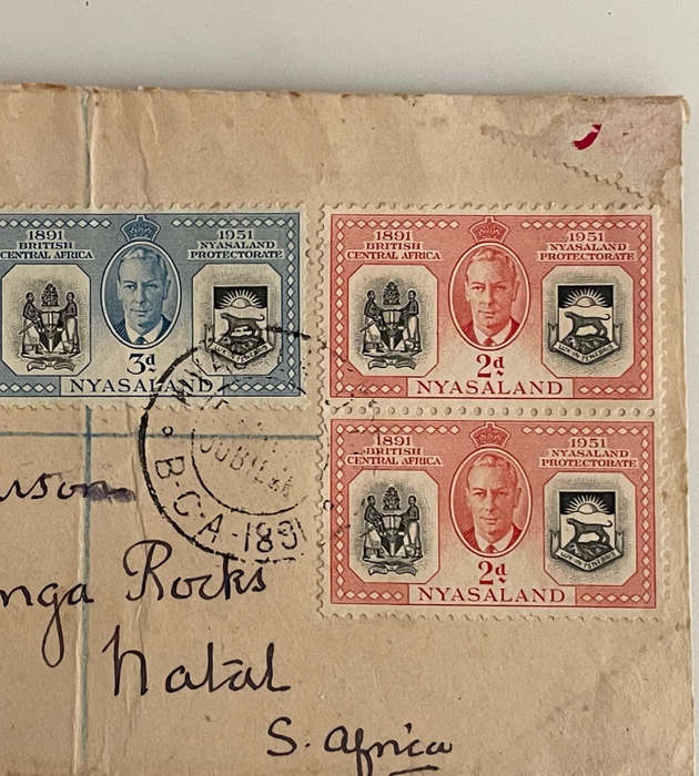 Lot of 8 Vintage South African & Nyasaland First Day Covers | 1947-1962 Royal Visit & Philatelic