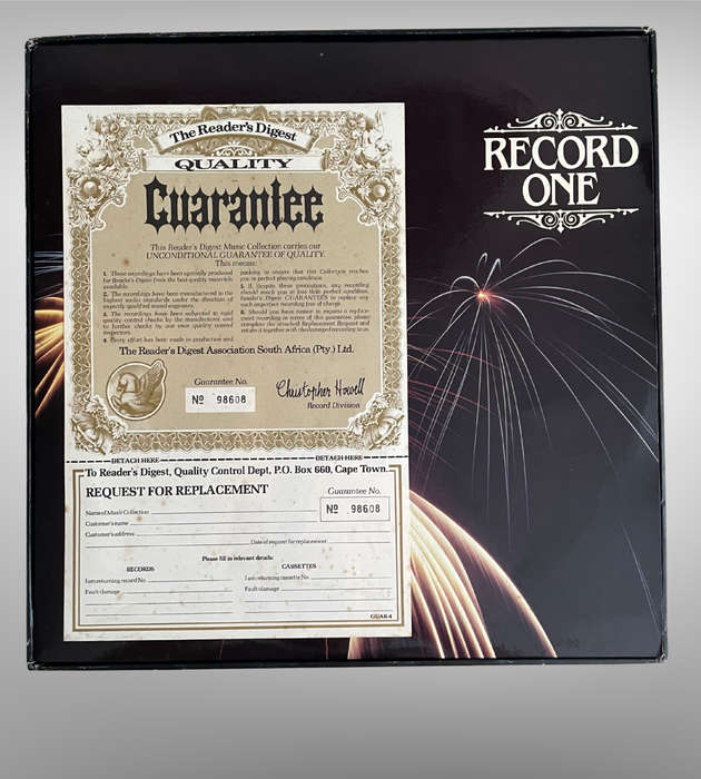 Festival of Light Classics  8 LP Vinyl Box Set | Readers Digest Collection | Certificate