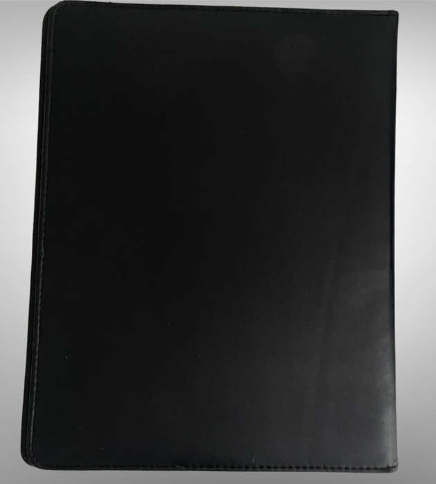 Lot of 3 Black A4 Pleather Professional File Folders | Used Condition