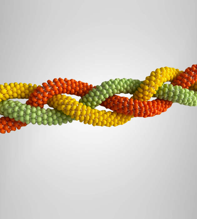 Original Abacus Chunky Braided Necklace  Orange, Yellow & Green  121g  Fits Neck up to 47cm