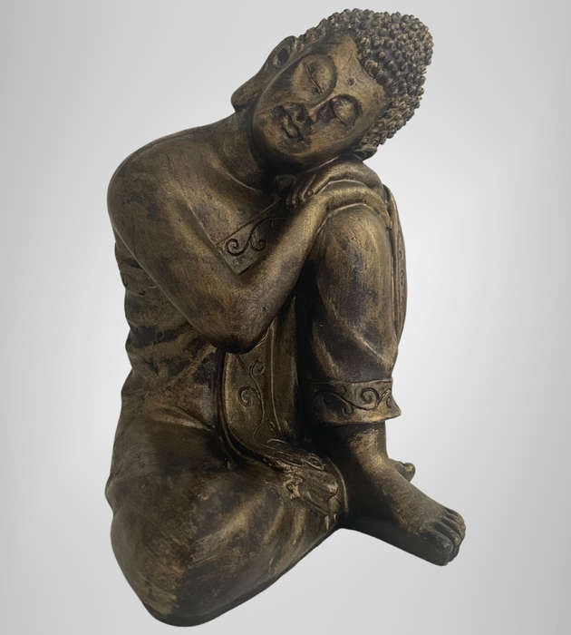 Resting Buddha Statue  23cm  Polyresin  Made in South Africa  Tranquil Design - Decor