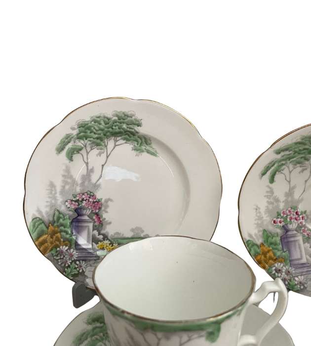 14-Piece Part Tea Service  Adderley Fine Bone China (c. 1947, England)
