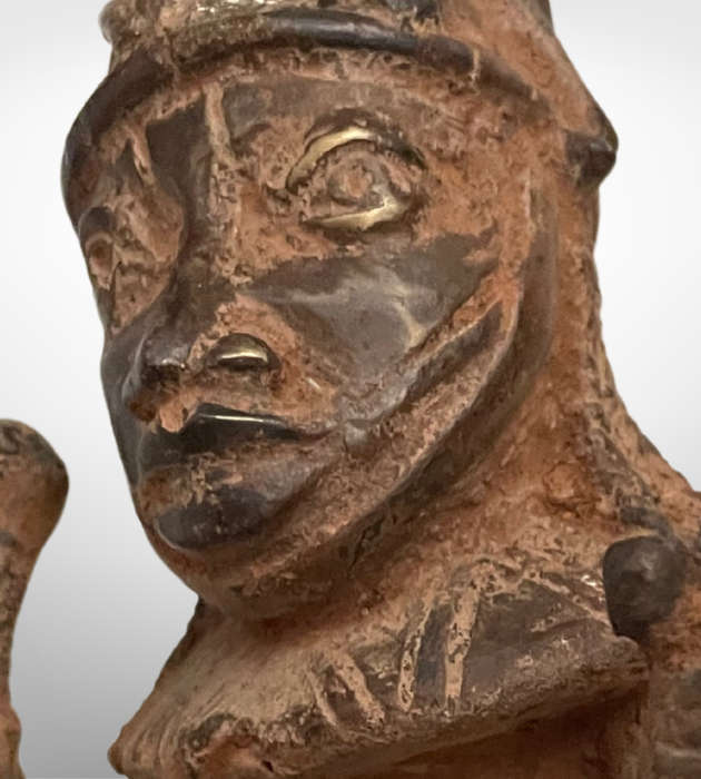 Rare Antique Benin Bronze Warrior on Horse | African Tribal Art | Cavalier Sculpture