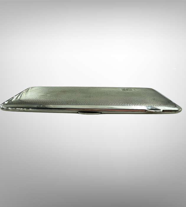 1930s Silver-Plated Cigarette Case  EPNS, Made in England, Monogrammed "HH"