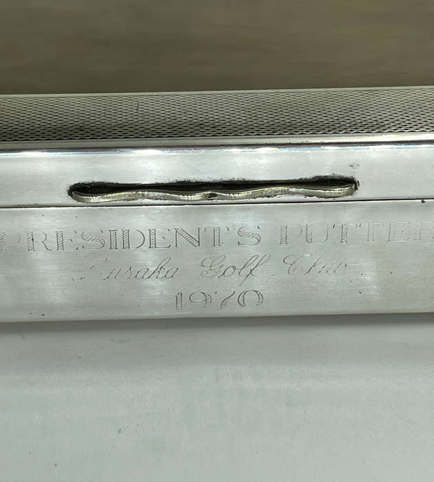 1970 Presidents Putter Lusaka Golf Club Commemorative Box  Aristocrat Jewelry box
