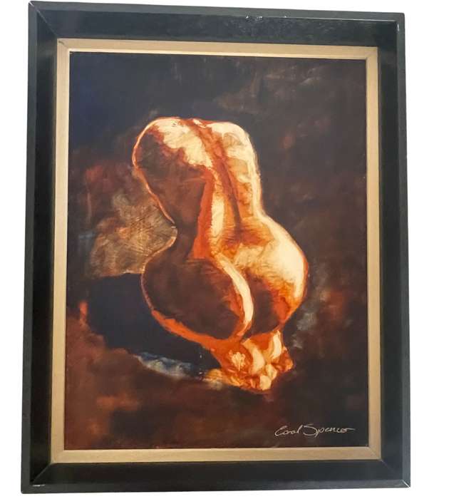Original Framed Oil Painting of a Nude Woman by Coral Spencer | 67cm x 53cm