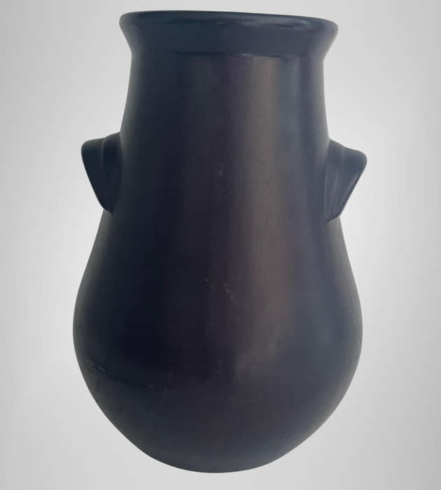 Large South African Decorative Pottery Plaster Vase  Fulper-Inspired Design, 35cm Tall