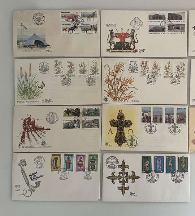 Bophuthatswana First Day Covers Lot (11) | 1979-1984 | Independence, Nature, History & Culture