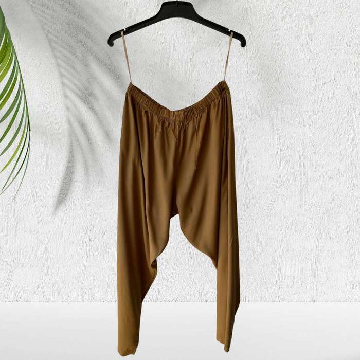 Cotton-Linen Elasticated Pants with Pockets  Size XL (Fits SA 4244)