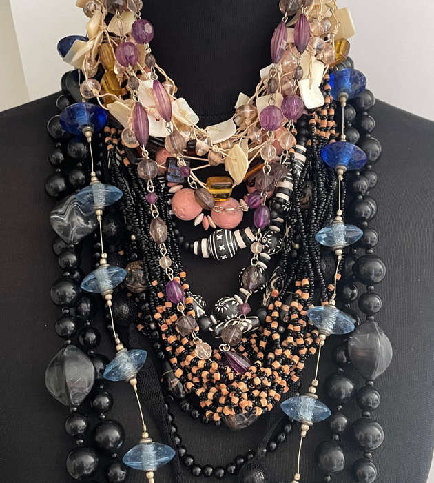 Bulk Lot of 26+ Vintage Costume Jewelry Necklaces - Mixed Style