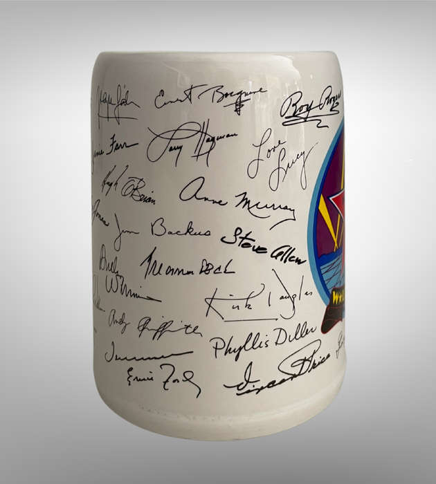 Vintage Hollywood Walk of Fame ceramic beer mug!