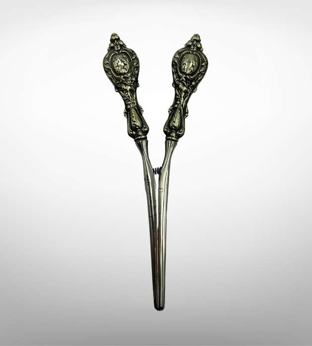 Antique Glove Stretcher | Ornate Design | Reg. 16119 | Silver Plate Patina | c. Late 1800s