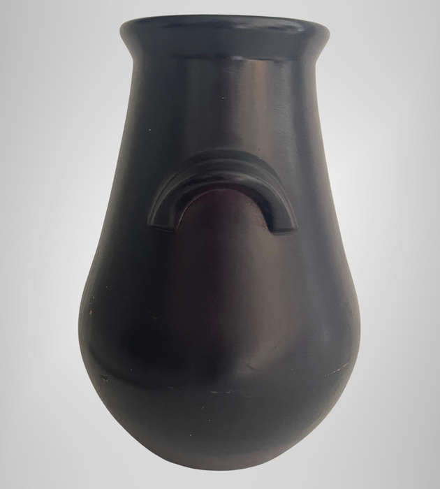 Large South African Decorative Pottery Plaster Vase  Fulper-Inspired Design, 35cm Tall