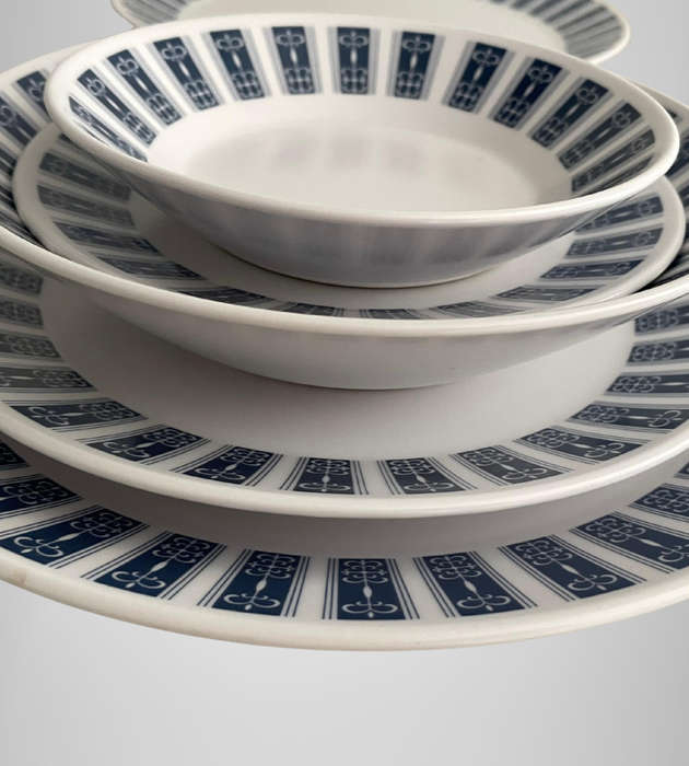 Elegant Blue & White Noritake Set (32pc)  Coastal Style for Cape Cottage Living