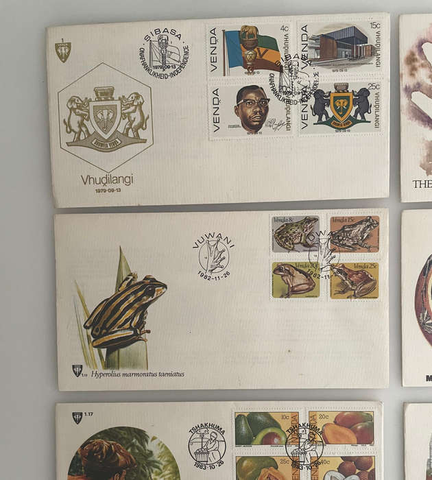 Lot of 12 Venda First Day Covers | 19791983 | Independence, Birds, Baobab, Music, Writing, Flora &