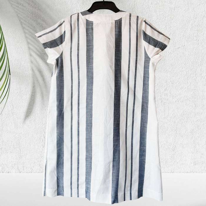Mellow Luxury Linen Stripe Dress (Small | Fits 3236)