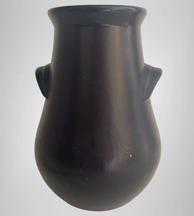 Large South African Decorative Pottery Plaster Vase  Fulper-Inspired Design, 35cm Tall