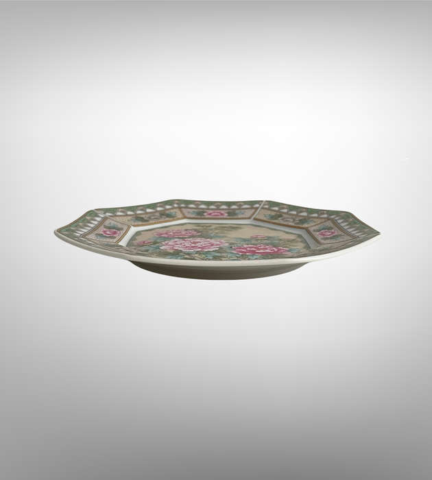 Vintage  Imperial Imari Decorative Plate  Hand-Painted Peony Design, Japan, 16cm