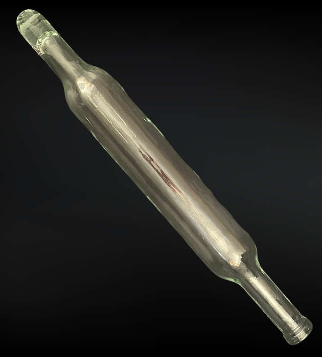 Vintage Spanish Glass Rolling Pin  Unique Decorative Piece   (50cm x 7cm)