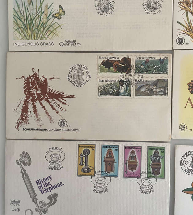 Bophuthatswana First Day Covers Lot (11) | 1979-1984 | Independence, Nature, History & Culture