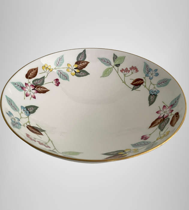 Minton Cherrydown Footed Fruit Bowl S.700  Bone China, Made in England  22cm