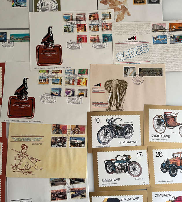 Zimbabwe First Day Covers & Philatelic Lot (1980-1996)  60+ Items Incl. Independence, Nature,