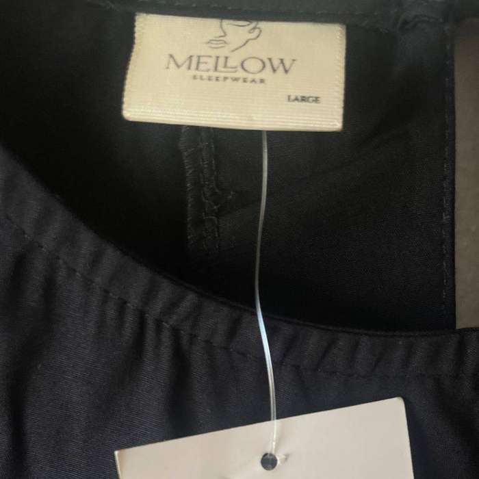 Black A-Line Cotton-Linen Sleepwear Dress  ¾ Sleeves  Size Large (Fits SA 4042)  R750 Retail  R