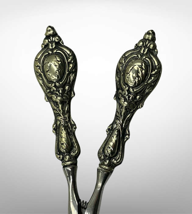 Antique Glove Stretcher | Ornate Design | Reg. 16119 | Silver Plate Patina | c. Late 1800s