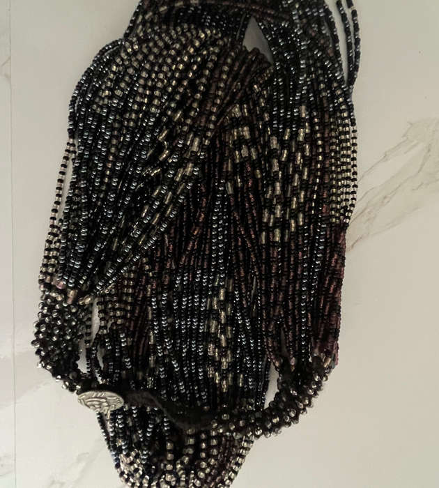 Original Abacus 35-Strand Traditional Zulu Hand-Beaded Necklace  412g  53cm