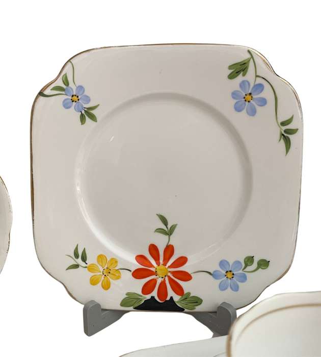 13-Piece Bell China Art Deco Set  Hand Painted, 1930s (1936-1966, England)