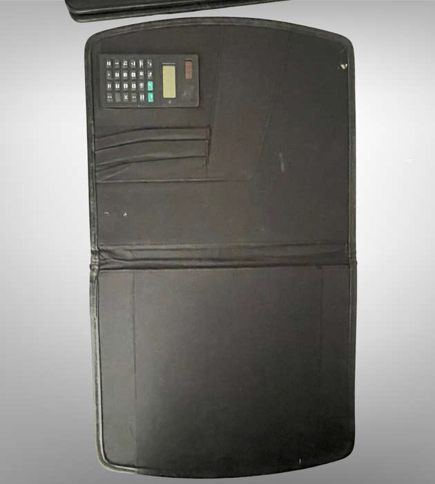 Lot of 3 Black A4 Pleather Professional File Folders | Used Condition